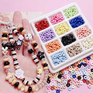 Alloy Donut Abacus Beads For DIY Jewelry Making Colorful Mini Spacer Beads For Phone Chain Keychain Handcrafted Accessories