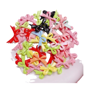 Bunte lackierte Legierungs-Schleifen-Anhänger für DIY-Schmuck und Zubehör