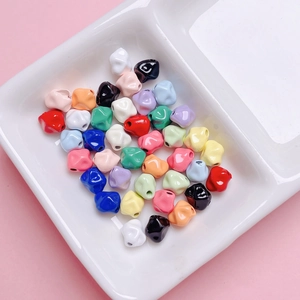 Cuentas de aleación de 7mm en forma de estrella con acabado brillante para joyería DIY