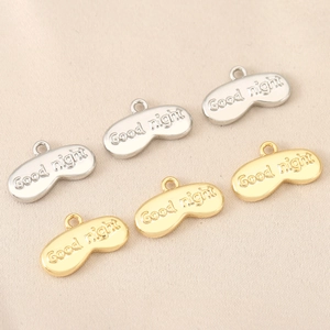 Pendentifs Good Night en forme de nuage or et argent 18K pour bijoux DIY