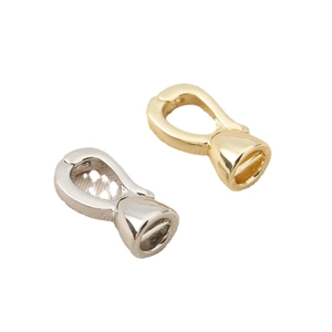 Polished gold and silver plating zircon universal connector clasps for jewelry DIY