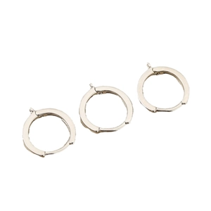 Ganchos de pendientes vintage plateados con anillas para suministros de joyería DIY