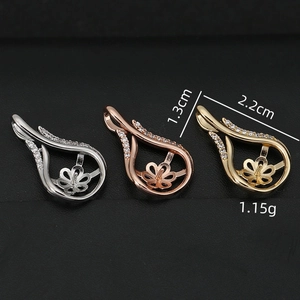DIY sieraden hangers in 18K goud en zilver met zirkoon accenten voor elegante oorbellen