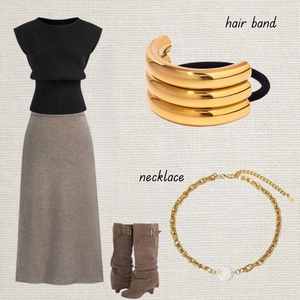 Elastico per Capelli Minimalista in Acciaio Inossidabile Oro Metallo a Tre Strati Porta Coda di Cavallo Fascia per Capelli Alta Elasticità Accessori per Gioielli di Moda Donna
