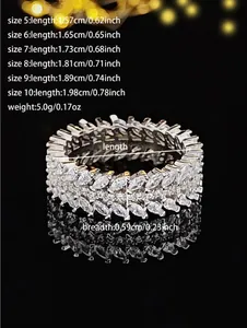 Detailed size chart for willow leaf silver ring with diameter and weight specifications