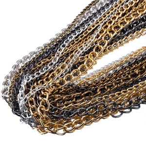 Polierte O-Ketten aus Aluminium in Gold, Silber und Bronze für DIY-Schmuckbau