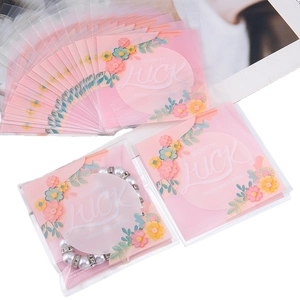 Sacchetti rosa per gioielli con motivi floreali e cigno per confezioni regalo