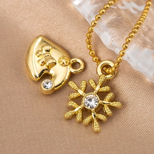 Alloy Christmas Rhinestone Pendants For DIY Jewelry Making Santa Claus Snowman Christmas Tree Sock Charms Accessories Gold Silver