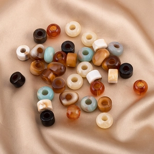 Bunte Acrylperlen mit Marmor-Textur für DIY-Schmuckherstellung und Accessoires-Design