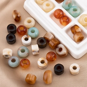 Bunte Acrylperlen mit Marmortextur für DIY-Halsketten und handgemachte Armbänder