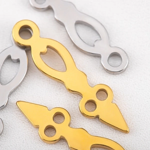 DIY Punk Mechanical Gear Connectors in Gold and Silver Stainless Steel for Bracelets