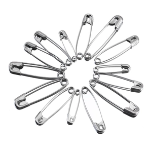 Stainless Steel Safety Pins Set Metal Fasteners For Sewing DIY Crafts Jewelry Making Garment Fixing Silver Pins Accessory