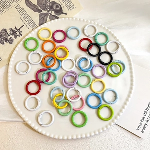 Bunte 24mm Legierung Federringe für DIY Schlüsselanhänger und Zubehörbefestigung