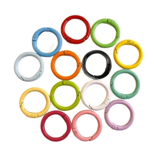 Bunte 24mm Legierung Federringe Set für Schlüsselanhänger und DIY Handwerk Zubehör