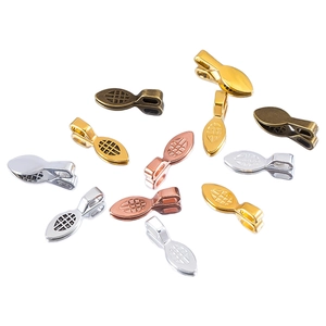 Vintage Zinc Alloy Pendant Bails Lattice Grid Pattern Connector Findings For DIY Necklace Bracelet Jewelry Making Accessories