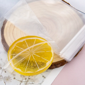 Thickened transparent PE ziplock bags for small accessories storage and food packaging