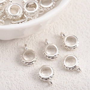 Set mit antiken Silber-Metallanhängern für DIY-Schmuckherstellung und Armbänder