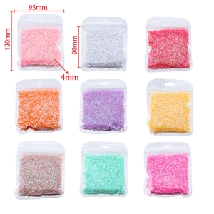 Set di paillettes colorate a forma di cuore per nail art e fai da te in buste PE