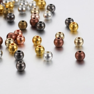 Mix van ronde CCB-afstandskralen in goud en zilver voor het maken van DIY-sieraden