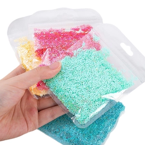 Paillettes per unghie a forma di cuore cavo in confezioni multicolori per nail art creativa