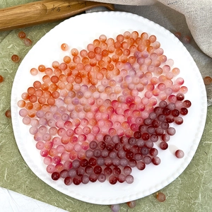8mm two-tone gradient Czech glass round beads for handmade DIY jewelry crafts