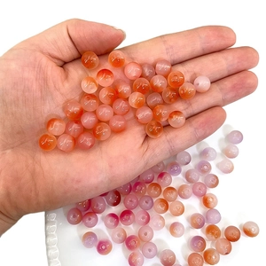 8mm dual-tone gradient Czech glass round beads for DIY jewelry and bracelet making
