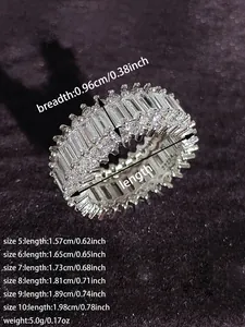 Größentabelle mit Breite 0,96cm, Gewicht 5g und Ringdurchmesser für Größen 5-10