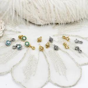Beloques Planète Saturne DIY Cuivre Plaqué Or 18K Opale Zirconium Künstliche Perle Pendentifs Pour Collier Bracelet Fabrication Bijoux Femme
