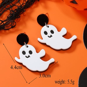 Spécifications de taille pour boucles d'oreilles fantômes Halloween 4,4cm sur 3,0cm