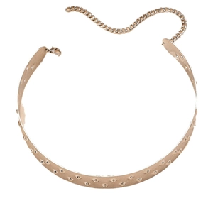 Modische Taillenkette im Punk-Stil mit strukturierten Nieten und Karabinerverschluss