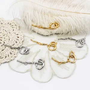 Baroque Irregular Toggle Clasps For DIY Jewelry Making Copper 18K Gold Plated OT Buckle Necklace Bracelet Connectors Artisan Findings