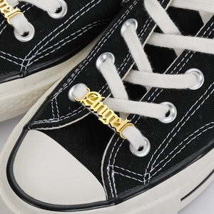 Accessoire de chaussure Angel en acier inoxydable doré pour baskets et chaussures en toile