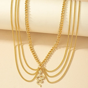 Sexy Mehrlagige Damen Bauchkette Aus Legierung Mit Schlangenanhänger Gold Quaste Körperkette Für Party Nachtclub Schmuck Geschenk