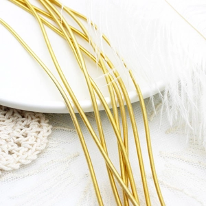 Alambre de cobre bañado en oro 18K para creación de joyas DIY y bordado francés