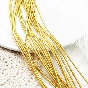 18K Vergulde Koperen Veerbuis Hulzen DIY Sieraden Benodigdheden Voor Memory Armband Ketting Draadbeschermer Handgemaakt