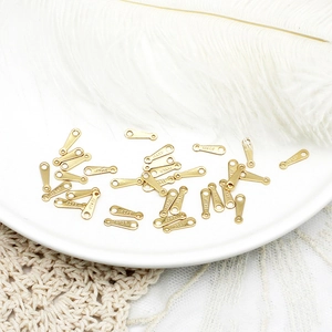 18K gold plated copper jewelry tags with 18KGP engraving for DIY accessory making