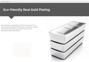 Detail of high-quality eco-friendly real gold plating process on sparkling zircon studs