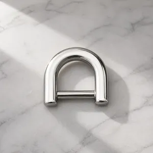 Stainless Steel D Ring Buckle Horseshoe Buckle With Detachable Screw Bar Polished Metal Bag Hardware Connection Clasp Accessory