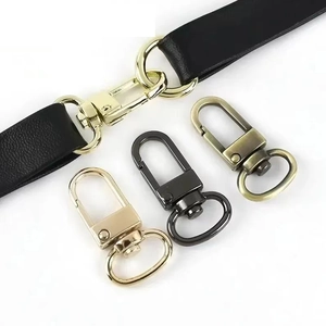 Polierte Edelstahl-Karabinerverschlüsse für Handtaschenketten in Gold- und Schwarztönen