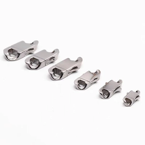 316 Stainless Steel Cuban Link Lobster Clasp DIY Rectangular Snap Buckle Connector For Bracelet Necklace Jewelry Findings
