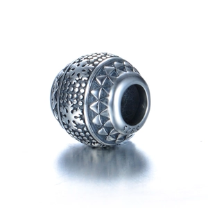 S925 zilveren sneeuwvlok bedel met geometrische driehoekspatronen voor DIY armbanden