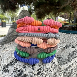 Matte Color Cable Wire Open Cuff Bangle For Women Twisted Rope Design Minimalist Adjustable Fashion Jewelry Bracelet Accessory