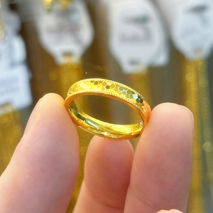 Bague en Acier au Titane Écailles de Dragon Plaquée Or 18K Motif Géométrique Écailles de Poisson Bijoux pour Hommes et Femmes