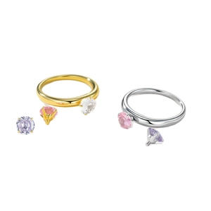 DIY Ringe in Gold und Silber mit austauschbaren Zirkonia-Steinen und Schraubgewinden