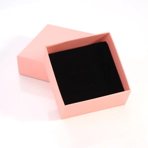 Boîte Cadeau à Bijoux Carrée en Carton Minimaliste pour Bagues Boucles d'Oreilles Colliers Étui d'Emballage Mat de Couleur Unie