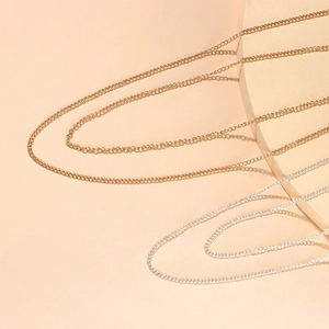 Sexy mehrlagige Taillenkette mit langen Quasten in Gold- und Silbertönen für Damen