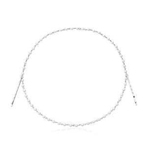 Close-up of handmade white pearl hair clips with elegant silver metal pins for women