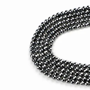 8mm faceted terahertz gemstone beads for handmade jewelry making and DIY bracelets