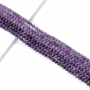 Natuurlijke paarse amethist ronde kralen van 6mm tot 8mm voor DIY sieraden maken