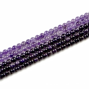 Gepolijste natuurlijke amethist kralen in diverse paarse tinten voor DIY sieraden